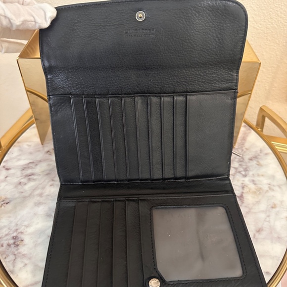 Vintage Lancaster Paris Modele Depose Black Leather Clutch Wallet - Picture 4 of 12